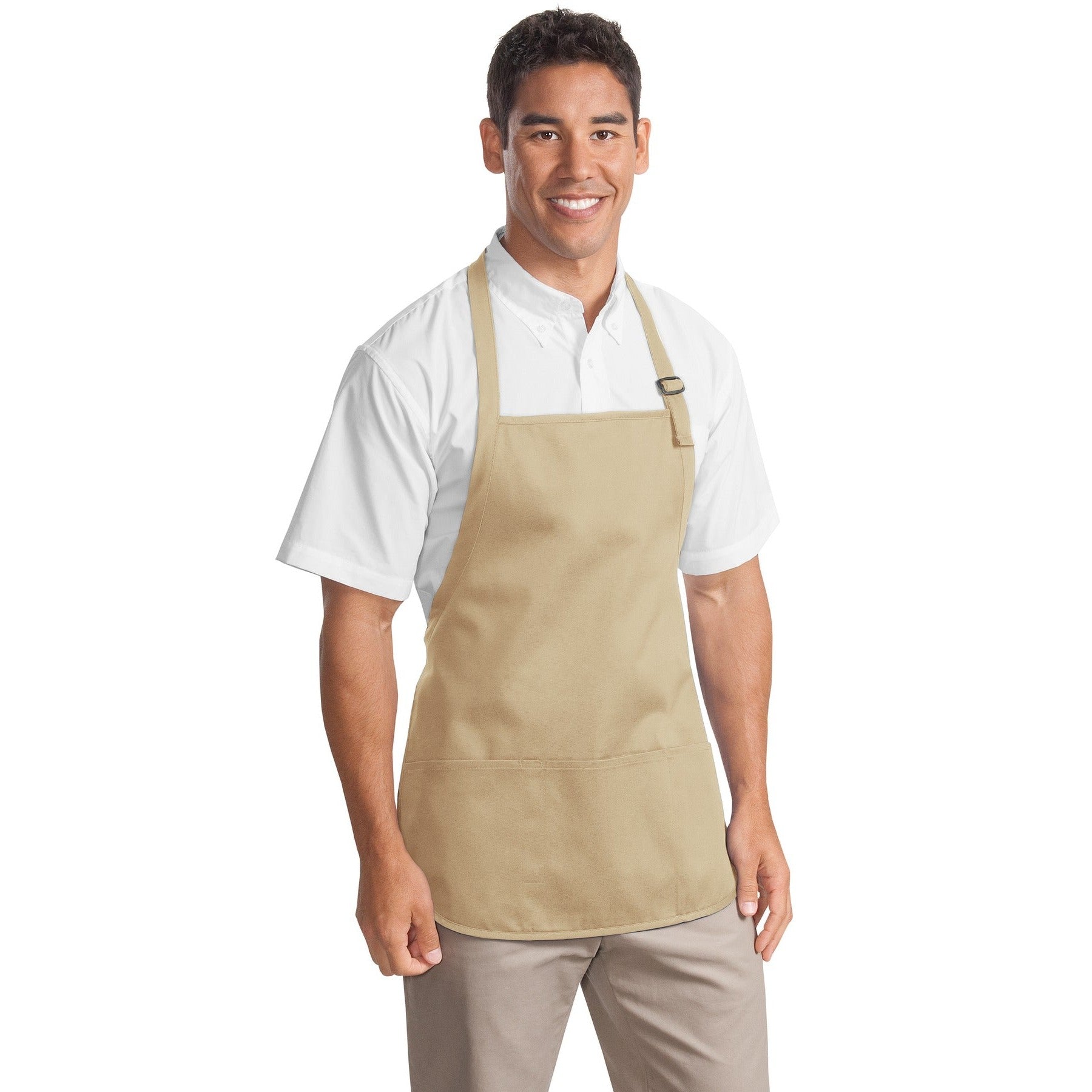 Port Authority-Port Authority® Medium-Length Apron with Pouch Pockets. A510-MedTech-8